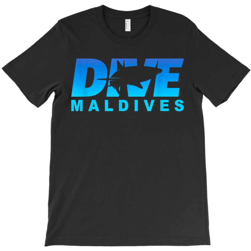 Dive Maldives With Shark, Scuba Diving In The Maldives T-shirt | Artistshot