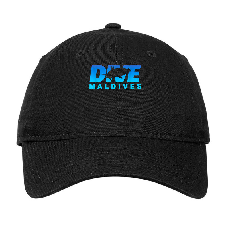 Dive Maldives With Shark, Scuba Diving In The Maldives Adjustable Cap | Artistshot