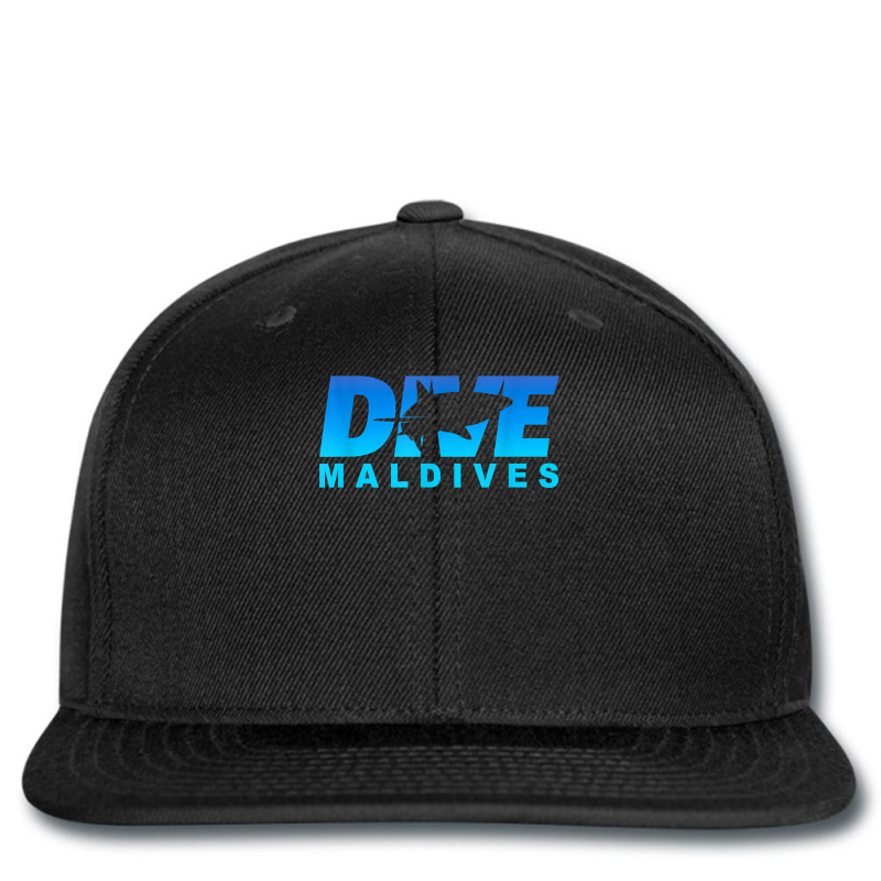 Dive Maldives With Shark, Scuba Diving In The Maldives Printed Hat | Artistshot