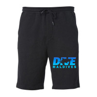 Dive Maldives With Shark, Scuba Diving In The Maldives Fleece Short | Artistshot