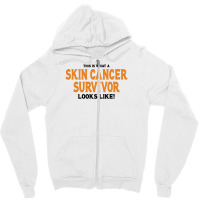 This Is What A Skin Cancer Survivor Looks Like Zipper Hoodie | Artistshot