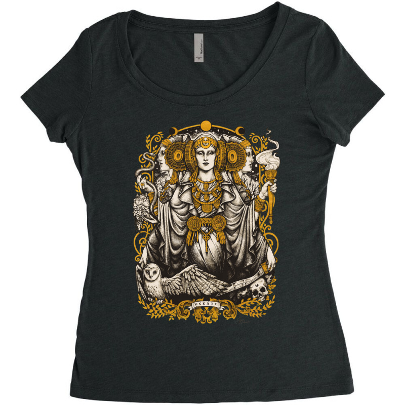 Iberian Hecate Fitted Women's Triblend Scoop T-shirt by TaylorMargaretMiscoe | Artistshot