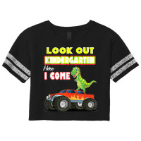 Look Out Kindergarten Here I Come Dinosaurs Back To School Tank Top Scorecard Crop Tee | Artistshot