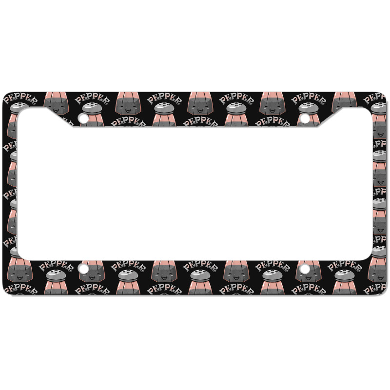 Matching Halloween Salt & Pepper Costume For Couples License Plate Frame | Artistshot