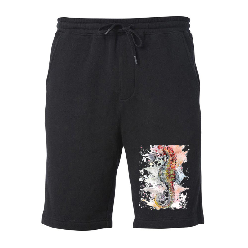 Seahorse Water Fleece Short | Artistshot