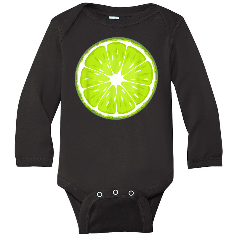 Lime Costume Fruit Halloween Costume Shirt Long Sleeve Baby Bodysuit | Artistshot