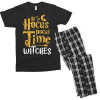 Its Hocus Pocus Time Witches Cute Halloween Gift Men's T-shirt Pajama Set | Artistshot