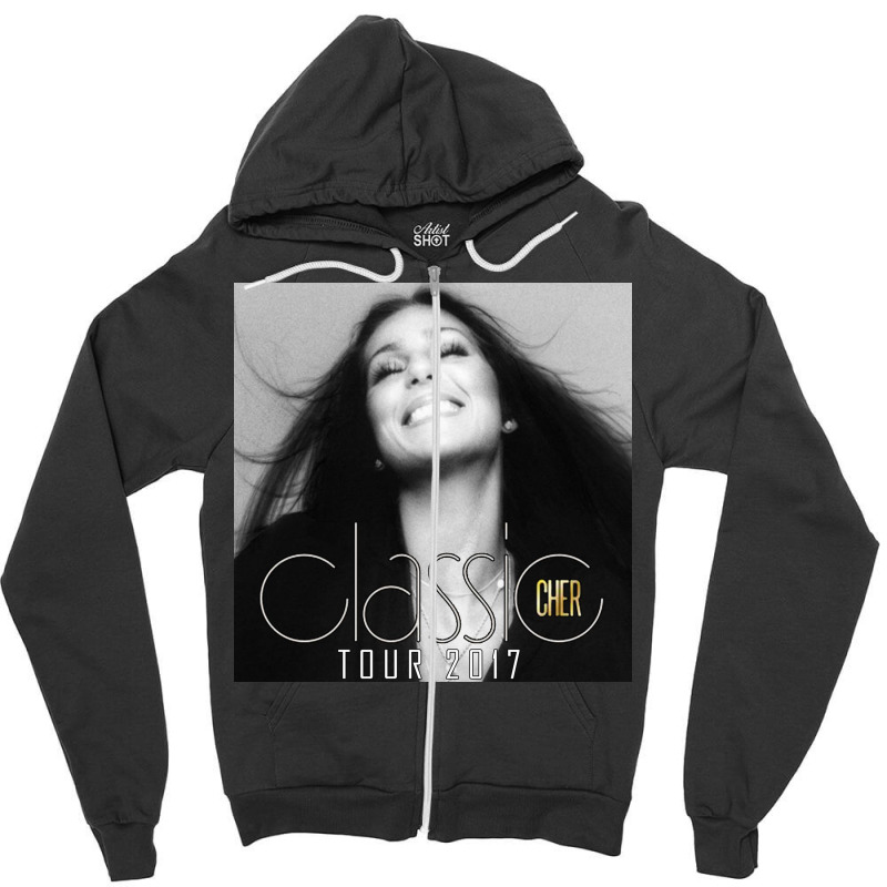 Classic Cher Smile Zipper Hoodie by cm-arts | Artistshot