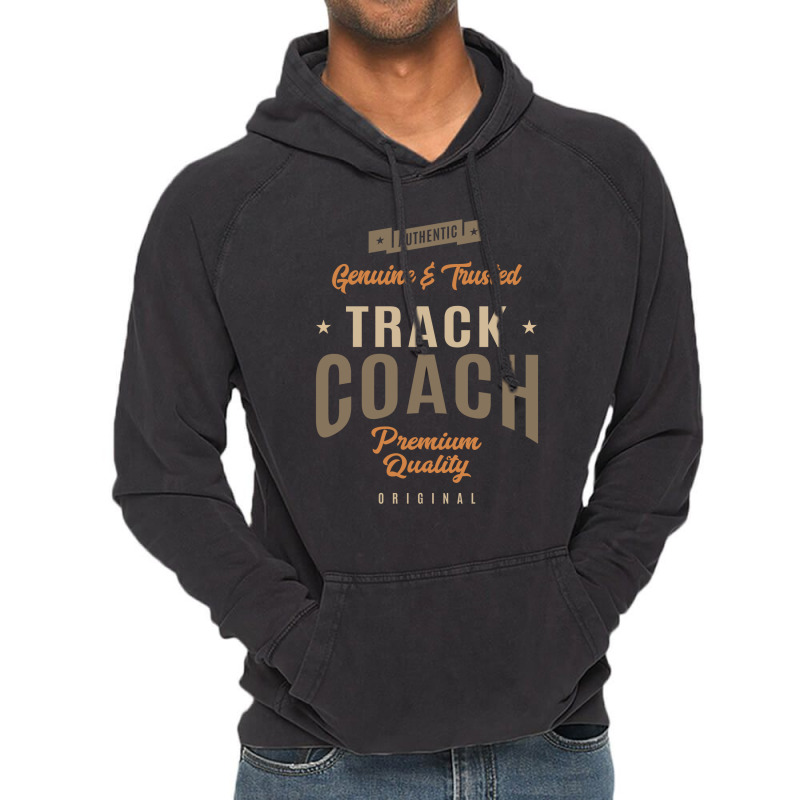 Funny Track Coach Job Occupation Vintage Hoodie by cidolopez | Artistshot