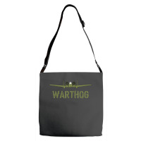 Olive Green A-10 Warthog Art-usa Military Jets Adjustable Strap Totes | Artistshot