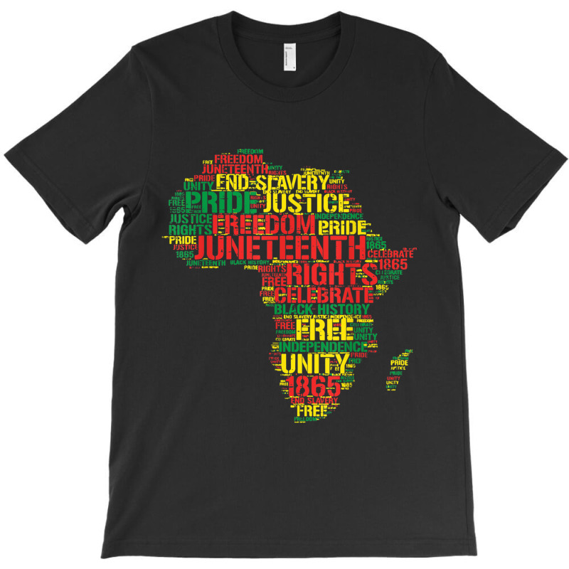 Juneteenth Africa Map Words June 19th 1865 Men Women Kids Video Games  T-Shirt by RoyDesign | Artistshot