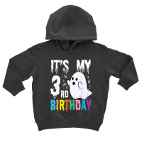 Its My 3rd Birthday â€“ Halloween Spooky Season B Day Lover Toddler Hoodie | Artistshot