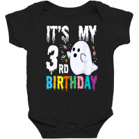 Its My 3rd Birthday â€“ Halloween Spooky Season B Day Lover Baby Bodysuit | Artistshot