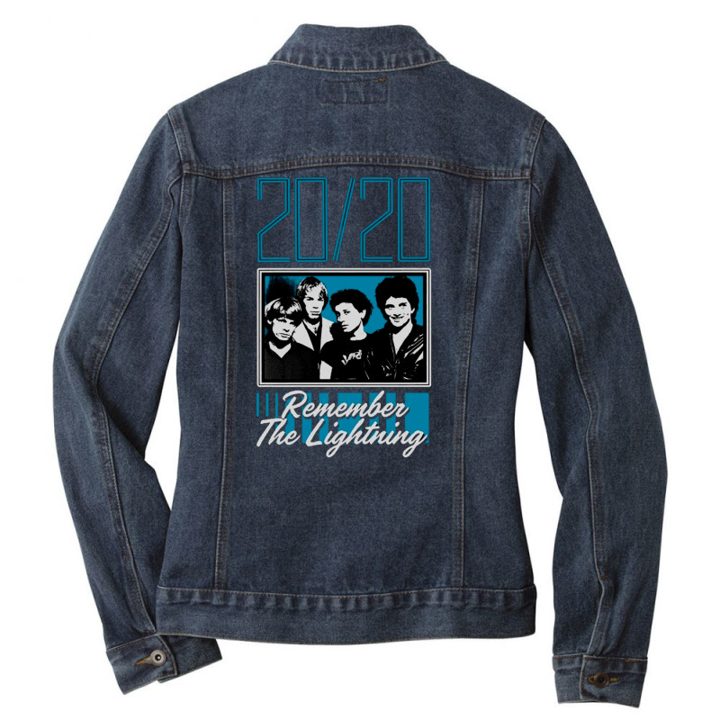 Remember The Lightning, Remember The Lightning Vintage, Remember The L Ladies Denim Jacket by cm-arts | Artistshot