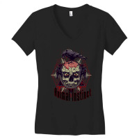 The Crow Eating Brains, The Crow, Eating Brains, The Crow Eating Brain Women's V-neck T-shirt | Artistshot