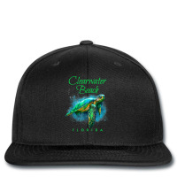 Clearwater Beach Florida Watercolor Sea Turtle Printed Hat | Artistshot