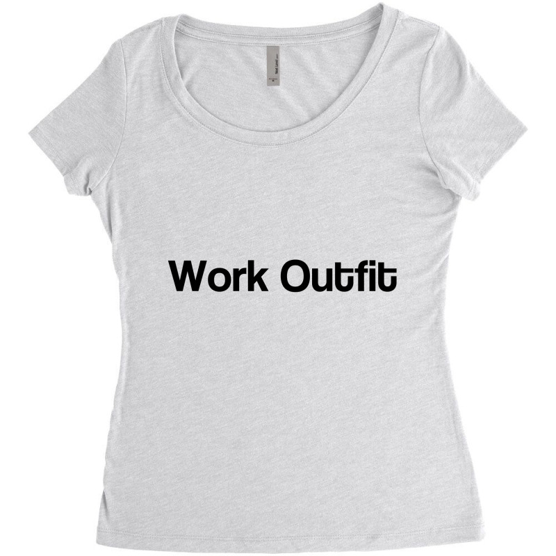 Work Outfit Women's Triblend Scoop T-shirt by wahidin77 | Artistshot