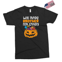 Kids Will Trade Brother For Candy Funny Halloween Family Kids Exclusive T-shirt | Artistshot