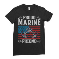 Proud Marine Friend Ladies Fitted T-shirt | Artistshot