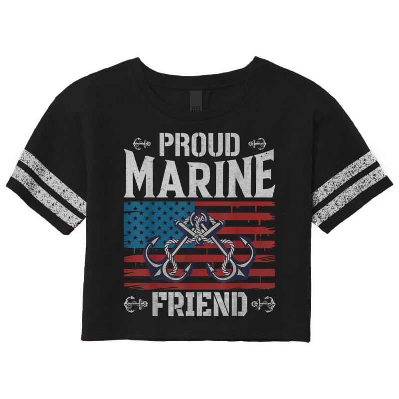 Proud Marine Friend Scorecard Crop Tee by Shirt | Artistshot