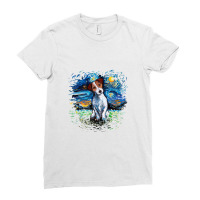 Jack Russell Terrier Night,jack Russell Terrier Ladies Fitted T-shirt | Artistshot