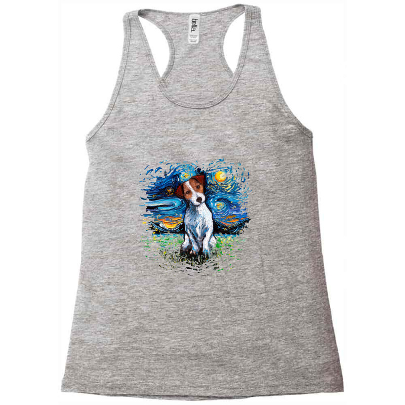 Jack Russell Terrier Night,jack Russell Terrier Racerback Tank by lissaaniart | Artistshot