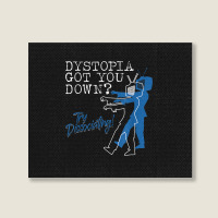 Dystopian Got You Down Try Dissociating Funny Landscape Canvas Print | Artistshot