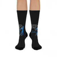 Dystopian Got You Down Try Dissociating Funny Crew Socks | Artistshot