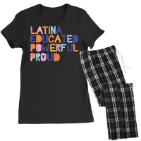 Latina Educated Powerful Proud Perfect For Latina Feminist Women's Pajamas Set | Artistshot