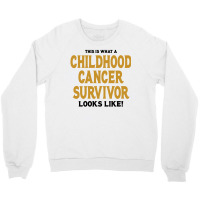 Never Underestimate The Strength Of A Childhood Cancer Warrior Crewneck Sweatshirt | Artistshot