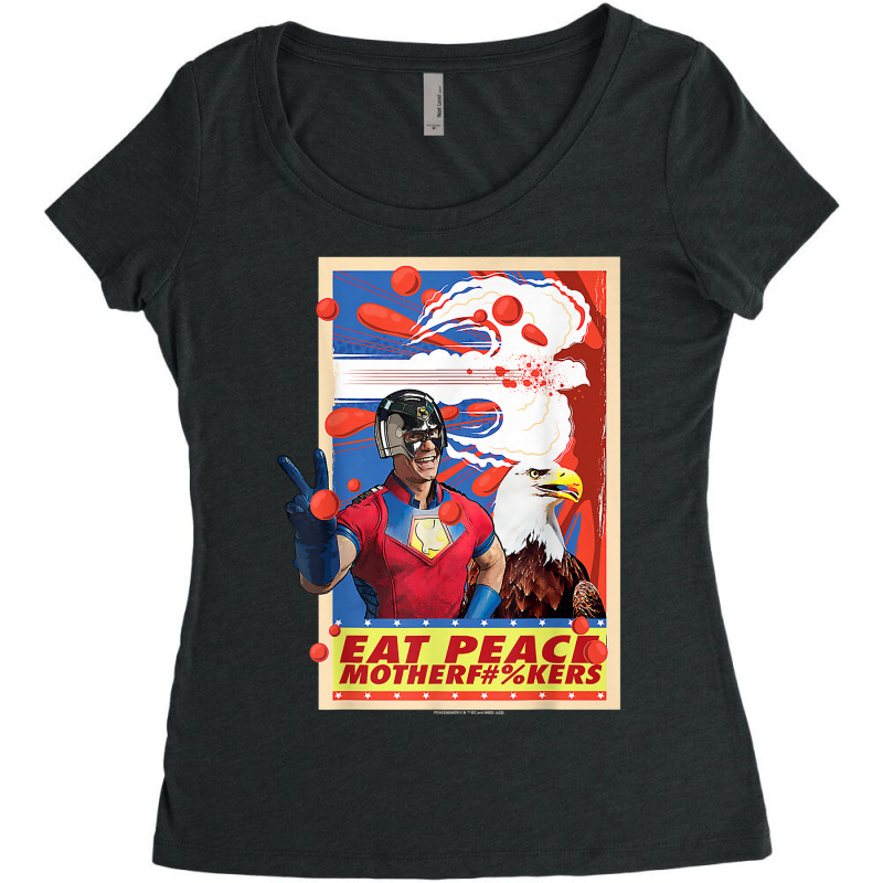 Peacemaker Eat Peace With Eagle Premium T-shirt Women's Triblend Scoop T-shirt | Artistshot