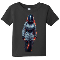 Space Suit With Boots Futuristic Character Design Cinematic Baby Tee | Artistshot