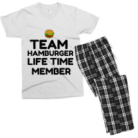 Team Hamburger Life Time Member Men's T-shirt Pajama Set | Artistshot