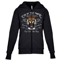 The Eye Of The Tiger, Distressed, The Eye Of The Tiger Art, The Eye Of Youth Zipper Hoodie | Artistshot