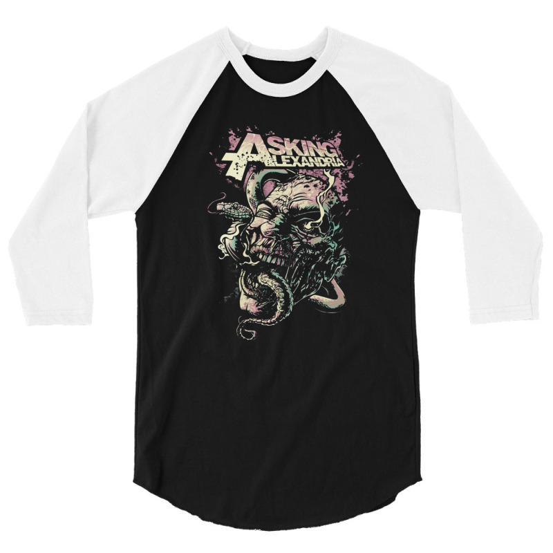 Asking Alexandria, Asking Alexandria Art, Asking Alexandria Vintage, A 3/4 Sleeve Shirt by cm-arts | Artistshot