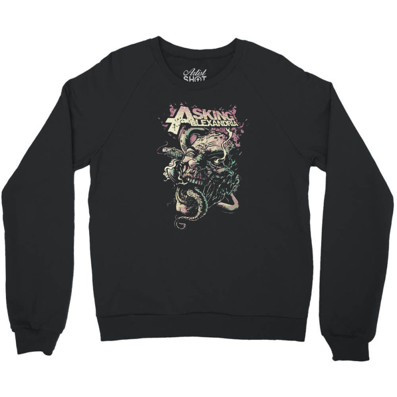 Asking Alexandria, Asking Alexandria Art, Asking Alexandria Vintage, A Crewneck Sweatshirt by cm-arts | Artistshot