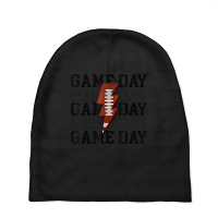 Gameday Leopard Lightning Bolt Football Tee Fall Football Ap Baby Beanies | Artistshot