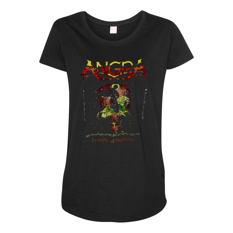 Angra Temple, Angra Temple Art, Angra Temple Vintage, Angra Temple Pai Maternity Scoop Neck T-shirt by cm-arts | Artistshot