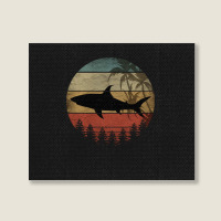 Shark T  Shirt V I N T A G E S H A R K T  Shirt Landscape Canvas Print | Artistshot