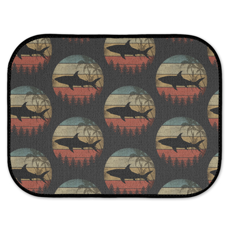 Shark T  Shirt V I N T A G E S H A R K T  Shirt Rear Car Mat | Artistshot