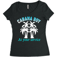 Cabana Boy At Your Services Women's Triblend Scoop T-shirt | Artistshot