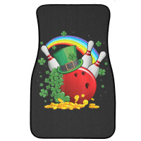 Irish Bowling Balls Shamrock Leprechaun St Patricks Day Front Car Mat | Artistshot