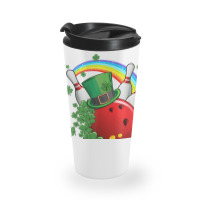 Irish Bowling Balls Shamrock Leprechaun St Patricks Day Travel Mug | Artistshot