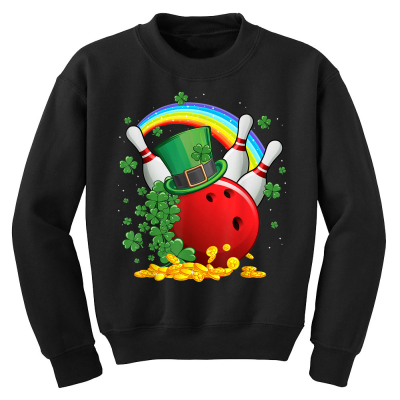 Irish Bowling Balls Shamrock Leprechaun St Patricks Day Youth Sweatshirt | Artistshot