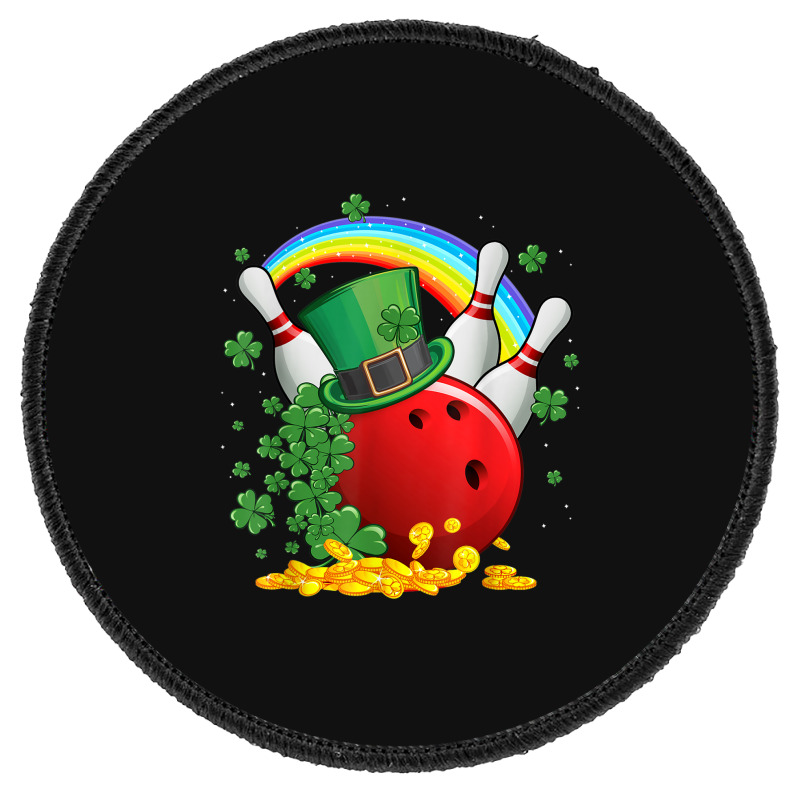 Irish Bowling Balls Shamrock Leprechaun St Patricks Day Round Patch | Artistshot