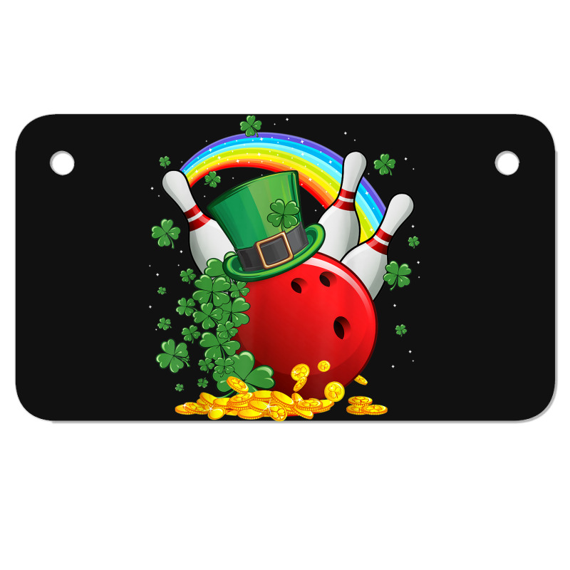 Irish Bowling Balls Shamrock Leprechaun St Patricks Day Motorcycle License Plate | Artistshot