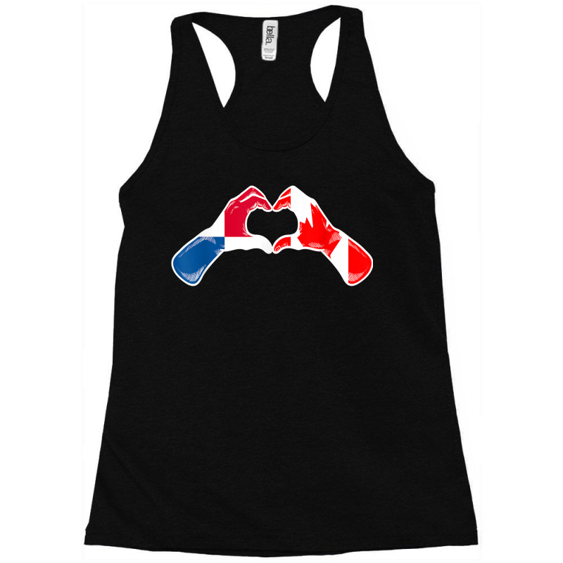 Canada Panama Flag Canadian Panamanian Heart Racerback Tank by Tee | Artistshot