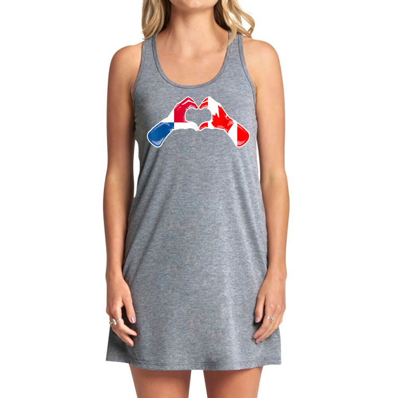 Canada Panama Flag Canadian Panamanian Heart Tank Dress by Tee | Artistshot