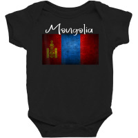 Mongolia Flag Baby Bodysuit | Artistshot