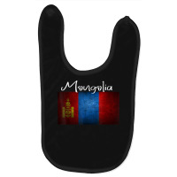 Mongolia Flag Baby Bibs | Artistshot